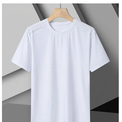 Women Reflective Running T-Shirt - High Elastic Breathable Quick-Dry Ice Silk Sport Top for Summer, Cool Short Sleeve Active Tee