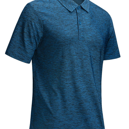 TACVASEN Mens Summer Casual Polo Lightweight Dry Fit Golf Shirts Moisture Wicking Sports Polo Shirt Workout Tees Work Shirts