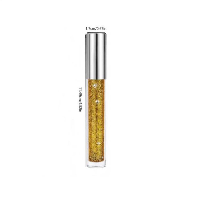 Gold Silver Glitter Mascara 3D Volume Eyelashes Curling Shimmer Mascara Diamond Shine Waterproof Volume Curl Mascara Eye Makeup