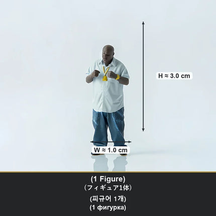 1/64 Scale Resin Hip Hop Street Crew Figures Miniature Scene Props Hand Painted Music Boombox Display for Diecast Car AFA