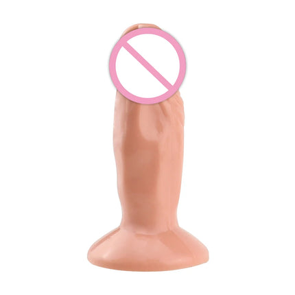 Female Mini Dildo Simulation with Suction Cup Small Realistic Silicone Soft Thick Penis Adult Erotic Sex Toys Anal Dick Sexshop