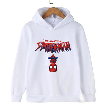 Marvel-themed Spider-Man print children's street style comfortable casual sweatshirt autumn and winter boys and girls pullover