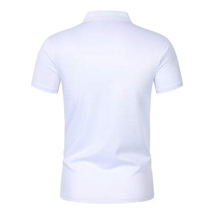 2025 Solid color polo shirt ultra-light men's quick-drying breathable sweat-wicking shirt suitable for fitness gym and running