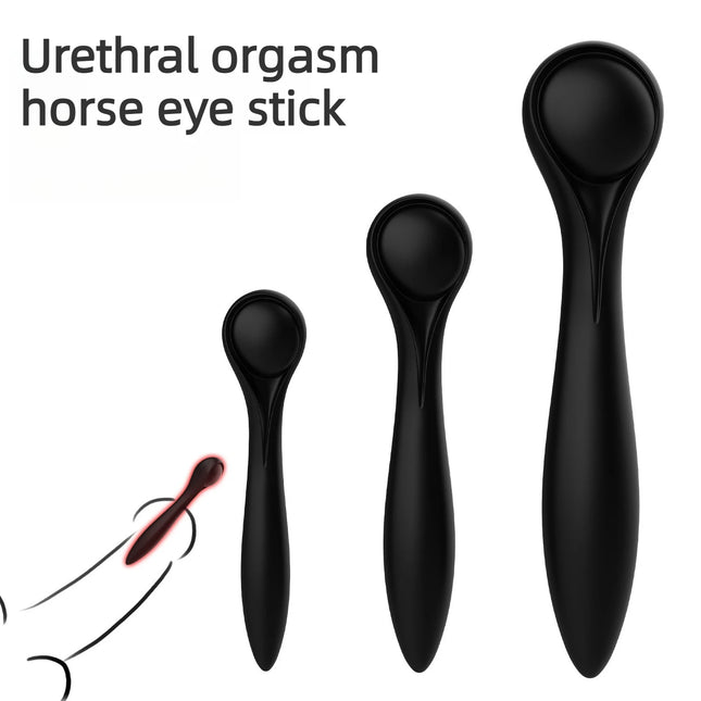 Ribbed Texture Hollow Penis Plug&Silicone Urethra Dilator Sounding Catheter,Flexible Urethral Sounds,Sex Toys for Men