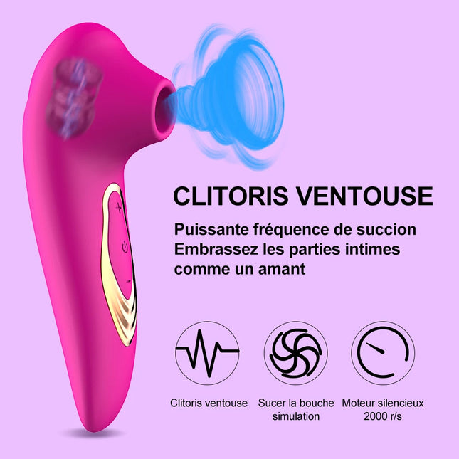 Clitoral Sucking Vibrator for Women, Clitoris Clit Nipple Sucker Vacuum Stimulator, Vibrators Female Sex Toys for Adults 18