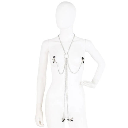 Sex Toys For Women Labia Clamp With Metal Chain Bondage Gear Clitoris Stimulation Speculum Vagina Opener Bdsm Erotic Sex Shop