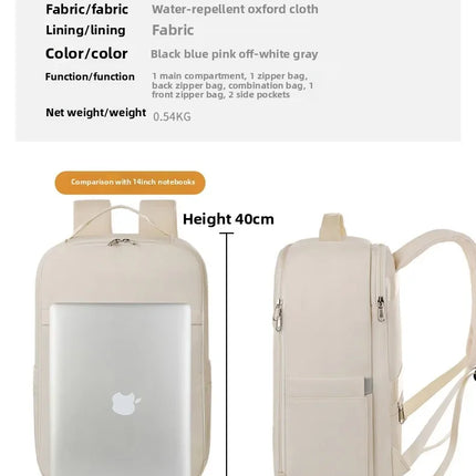 Men Women 40x20x25 Cabin Bag Outdoor Travel Lightweight Hand Luggage Backpack Short-Distance Backpack Business Computer Bag