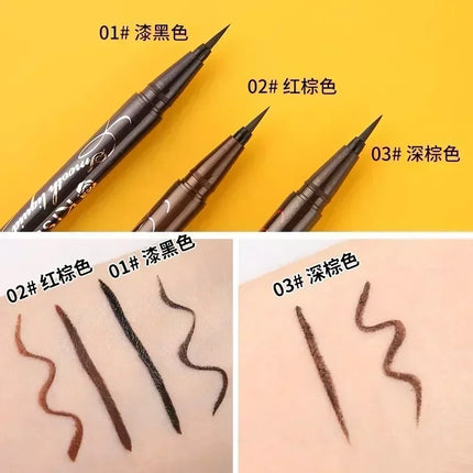 KISS ME make up Quick-drying Waterproof Black Eyeliner Long-lasting Liquid Eyeliner Smoothing Makeup Tool for Women