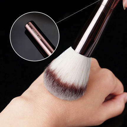 1pc Hourglass Powder Contour Makeup brushes Foundation Blusher Make up brush metal handle Concealer Bronzer high end with box