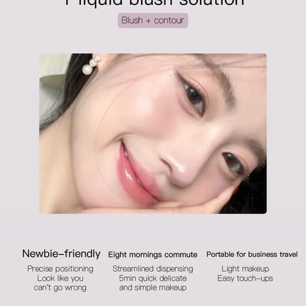 Liquid Blush Is Smooth Moisturizing Non Sticky Easy To Apply Natural Long Lasting Matte Finish Easy To Carry And Touch Up