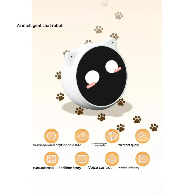 Meow Companion Desktop Intelligent Ai Chat Robot Bean Bag Voice Dialogue Toy Finished Holiday Christmas Gift Toy