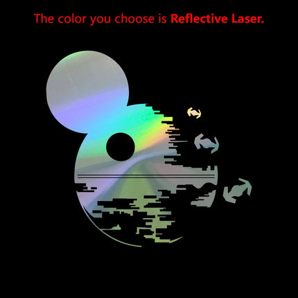 Space Sci-fi Vinyl Car Sticker Mickey Death Star Silhouette Laptop Decals SciFi Fantasy Wall Stickers Boys Room Decor Mural Art