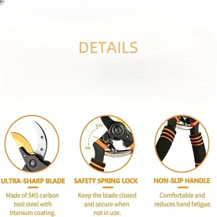 Toughbuilt Pruning Shears Garden Hand Tools Farming Scissors Fruit Picker Garden Pruner Gardening Shears Gardening Tools