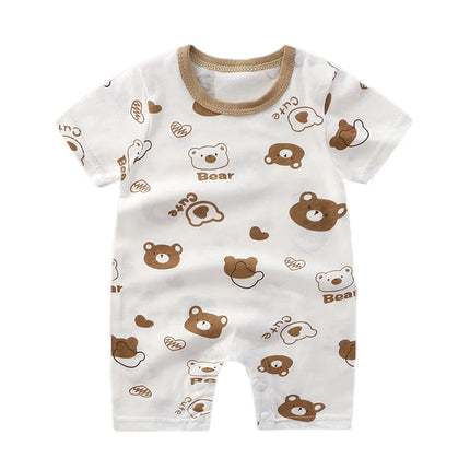 Summer Romper Baby Girls Clothes Cotton Short Sleeved Jumpsuit Newborn Baby Boy Clothes Bodysuit For Newborns