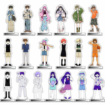 Game Omori 10cm Acrylic Figure SUNNY HERO KEL BASIL Standing Model Desktop Decoration Fan Collection Gift Keychain
