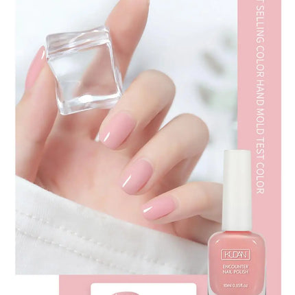 KUDAN Nail Polish Water-based 10ml No-bake Long-lasting Students Children Without Odor Can Tear Nail Art Manicure Tool