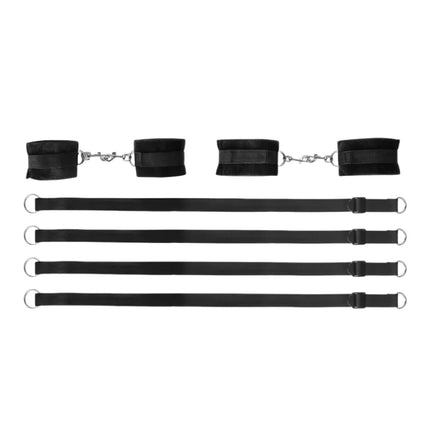 SM Bondage Training Torture Instruments on the Bed Straps Hands and Feet Handcuffs Couple Bondage Straps Adult Sex Toys