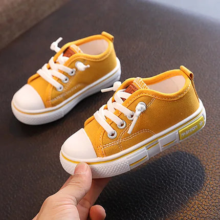 2025 New Children's Canvas Shoes Fashion Baby Board Shoes Girls' Breathable Single Shoes Boys' Casual Shoes