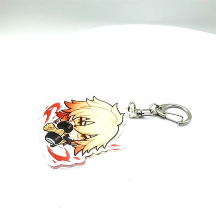 Honkai: Star Rail Anime Figure Acrylic Keychain Dan Heng Feixiao Firefly Model Plate 4pc/set Keyring Game Fans Gift
