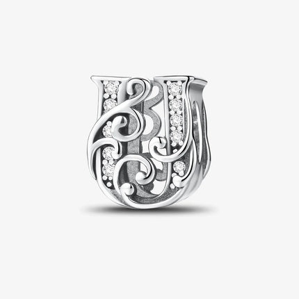 925 Sterling Silver English Letter Charms Beads Fit Original Pan DIY Bracelets Making Gift Of High Quality Fine Jewelry