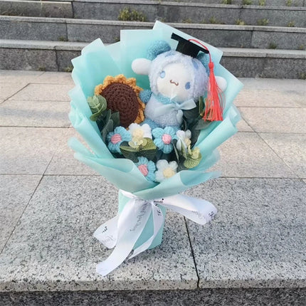 Graduation Gift Kuromi Hello Kitty Bouquet My Melody Cinnamoroll With Sunflower Christmas Valentine's Day Birthday Gift