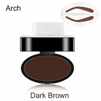 Natural Arched Eyebrow Powder Stamp Quick Makeup Brow Stamps Waterproof Powder Palette for Eyebrows Eye Brow Tint Makeup Tools