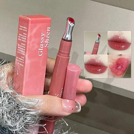 Mirror Watery Essence Lip Gloss Liquid Lipstick Jelly Lip Glaze Fading Lip Lines Water Light Jelly Makeup Moisturizing Lips Tint