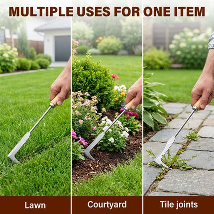 Garden Patio Brick Cracks Stone Cracks Corner Crevices Weed Whacker Gardening Lawn Mower Cleanup Weed Puller L-shaped Scythe
