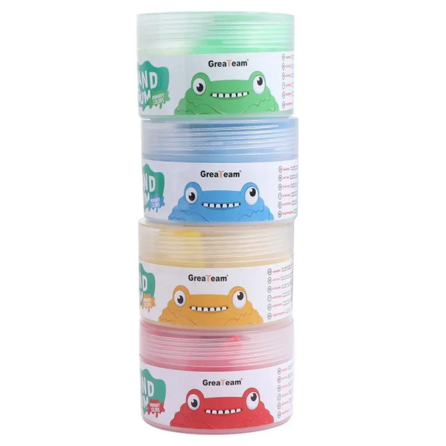 Squeeze Toy Soft Clay Hand Putty Squiz Toys Non-Sticky 4pcs/set Finger Training Putty Soft Stretchy Therapy Putty Set Kids Toys