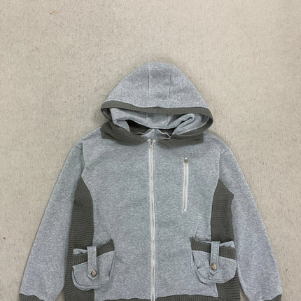 Y2K Gothic retro ladies hooded sweater color matching design Skull pattern hot drilling decoration high street trend 2026 new
