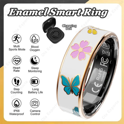 NEW Healthy Smart Ring 5 ATM Waterproof Wireless Call Heart Rate/Sleep/Blood Oxygen Monitoring For Android/IOS Men Women Gifts