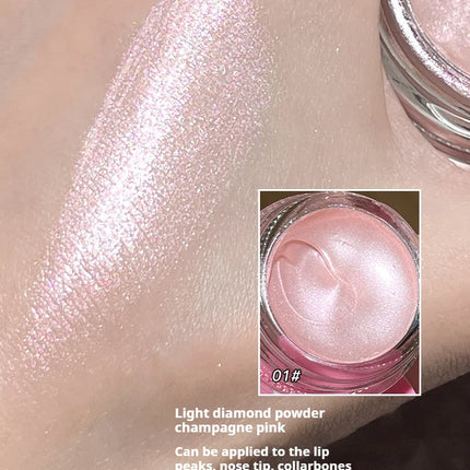 Gellas Eyeshadow Highgloss Creamy Multi-use Pearl Shimmer Highlighter Glitter Waterproof Longlasting Face Contouring Body Makeup