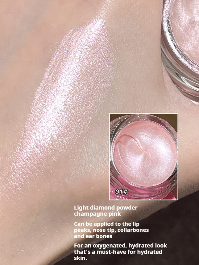 Gellas Eyeshadow Highgloss Creamy Multi-use Pearl Shimmer Highlighter Glitter Waterproof Longlasting Face Contouring Body Makeup