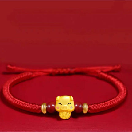 12 Constellation Zodiac Sign Charm Braided Bracelets Men Women Classics Red Rope Bracelet & Bangle Birthday Gift Party Jewelry