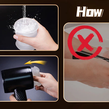 Automatic Telescopic Male Masturbator Masturbation Cup with 6 Powerful & Thrusting Vibration Modes Pocket Pussy Sex Toys for Men