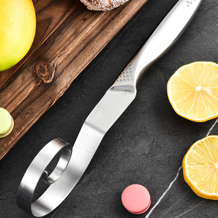 Danish Dough Whisk Stainless Steel HandHeld Bread Blender Dough Scraper Hole Fast Stirring Tool Danish Dough Whisk Egg Stirrer