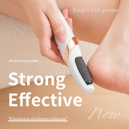 Electric Foot Grinder Portable Replaceable Roller Foot File Pedicure Tool for Heel Dry Dead Skin Callus Removal Home Salon Use