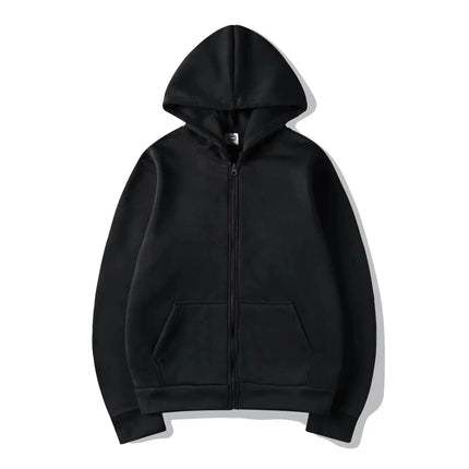 2025 Fashion Casual Black Grey Blue Zipper Hoodie Hip Hop Street Sweatshirt Skateboarding Men/Women Hoodie Men's Hoodie