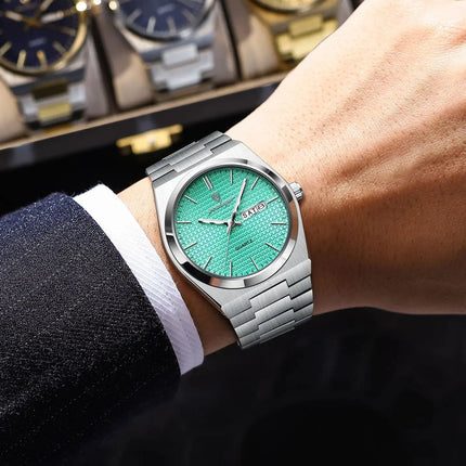 POEDAGAR Luxury Fashion Men's Watch Waterproof Stainless Steel Quartz Men Wristwatch Luminous Date Week Business Watches For Men