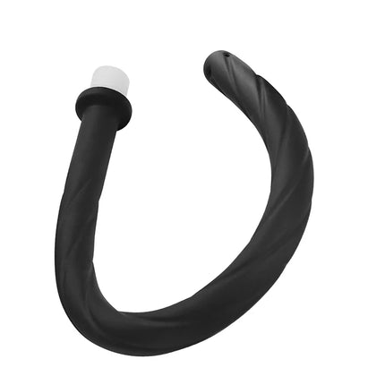 Deep Anal Plug with Washing Tube Long Silicone Buttplug Cleaning Accessory for Couples Vaginal & Anus Shower Sex Toy for Men