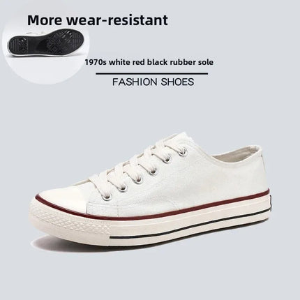 Unisex Casual Canvas Flat Shoes Spring Summer Breathable Rubber Sole Comfortable Slip-On Adults Flat Heel Fashionable Trendy