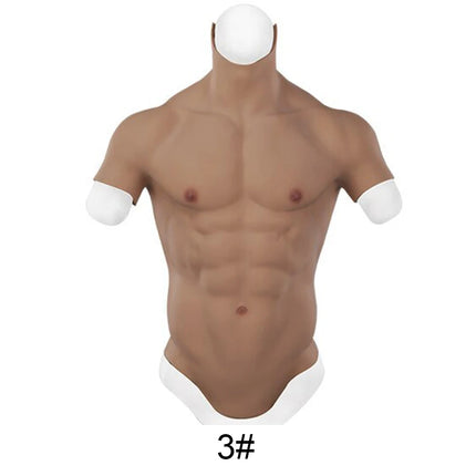 KnowU Muscle Suit Silicone Fake Chest Male Muscle for Cosplay Cross-dressing realistic Hunk silicone muscles