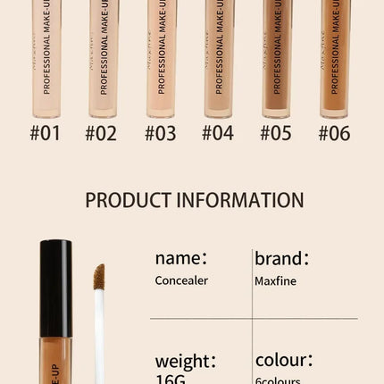 Waterproof Concealer Pen Full Coverage Cover Dark Circles Acne Pores Concealer Pen Matte Foundation Cream Facial Makeup Cosmetic
