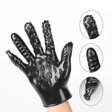 Large Textured Finger Sleeve Adult Sensual Toy Firm Design Powerful Stimulation for Couples Play SM Bondage Gear for Him