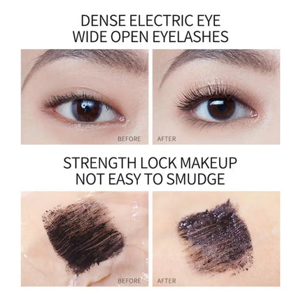 CARSLAN Dual Head 3D Mascara Curling Volume Up&Down Lashes Thick Lengthening Eyelashes Waterproof Long-wearing Mascara Makeup