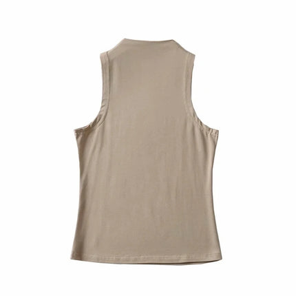 Sexy Crop Tops Black Halter Tank Top Women Summer Camis Turtleneck Camisole Fashion Casual Tube Female Sleeveless Cropped Vest
