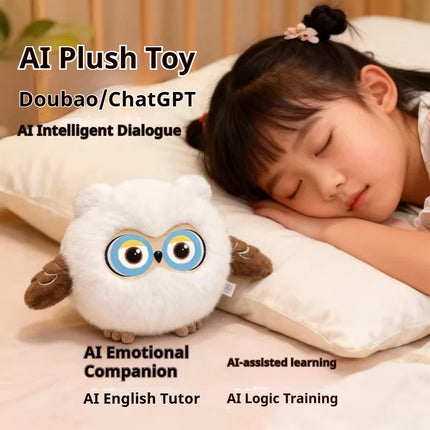 Owl Ai Smart Toy Voice Conversation Companion Doll Children'S Enlightenment Toy Educational Growth Gift For Boys And Girls