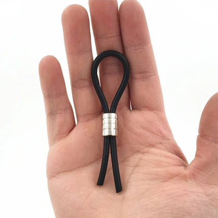 Delay Ejaculation Rope Adjustable Penis Ring Sex Toys For Men Semen Silicone Ejaculation Delay Male Cockring Sex Adult Supplies