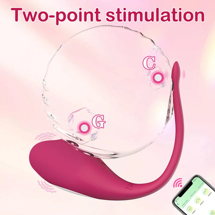 Wireless Bluetooth G Spot Dildo Vibrator for Women APP Remote Control Wear Vibrating Egg Clit Female Panties Sex Toys for Adults