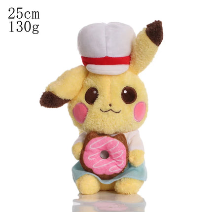 Pokemon Center Pikachu PokéMon 30th Anniversary Cartoon Pixel Style Plush Toy Dark Lightning Pikachu Stuffed Doll Anime Gift